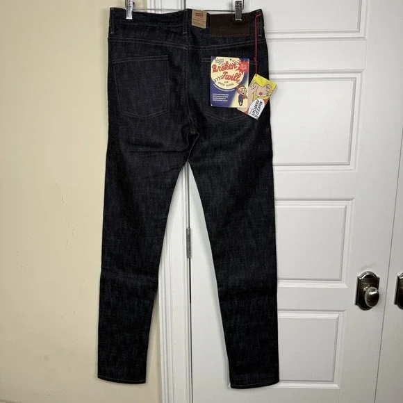 Naked & Famous Broken Twill Slub Stretch Selvedge Super Guy Men's 31 (33/34) NEW - Picture 3 of 11